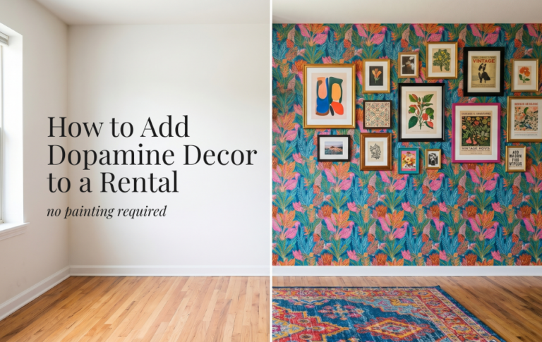 How to Add Dopamine Decor to a Rental — No Painting Required