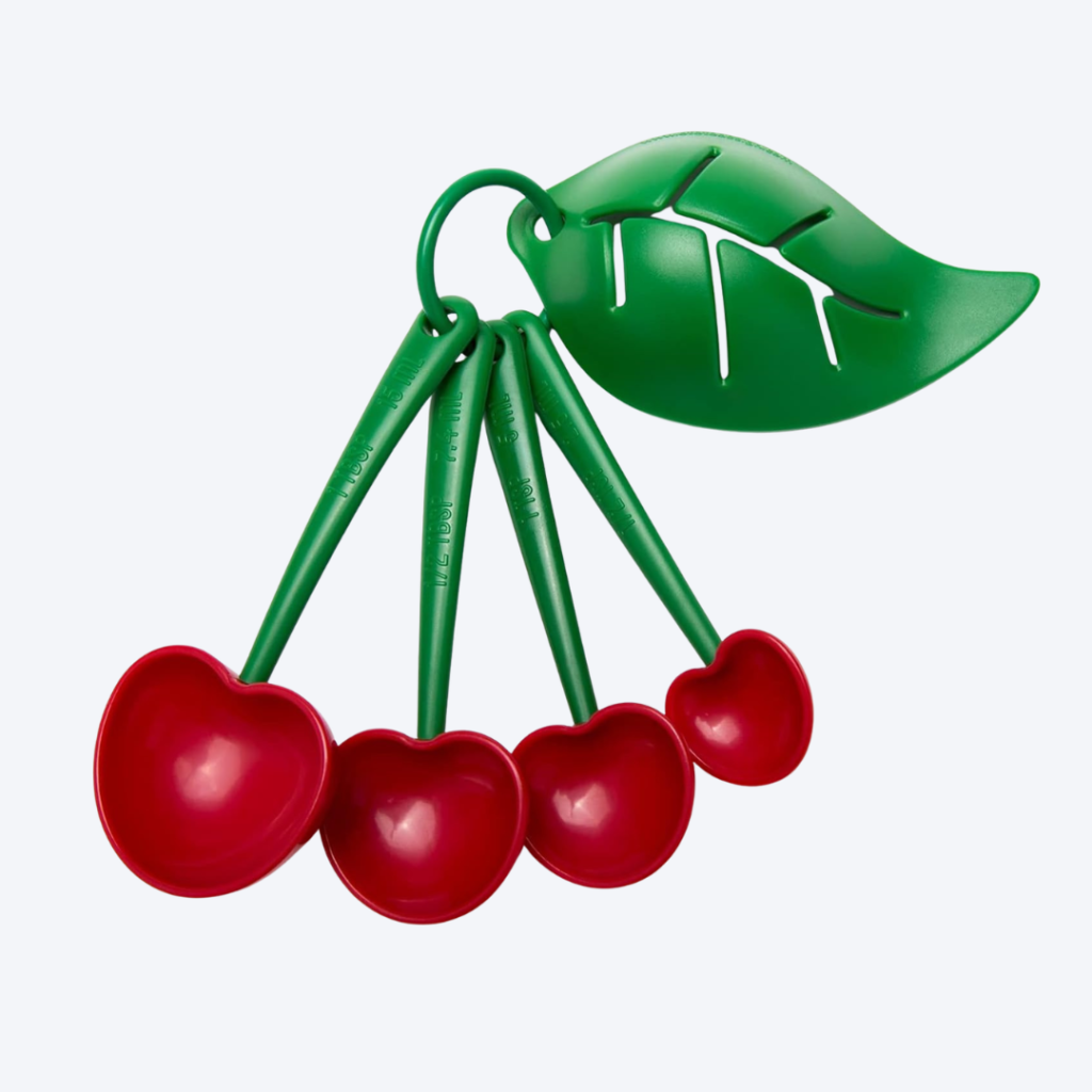 cherry measuring spoons baking accessories