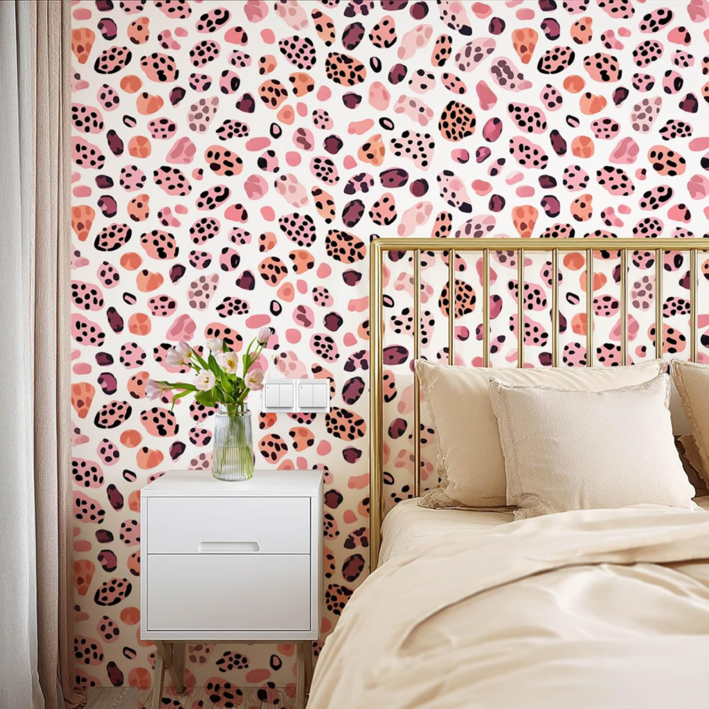 waterproof peel and stick removable wallpaper for rental kitchen or bathroom walls